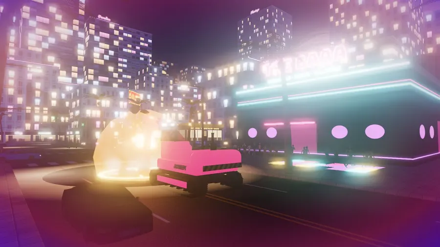 Jacksheepe's own excavator in Rampage, mid-frenzy with cars flying